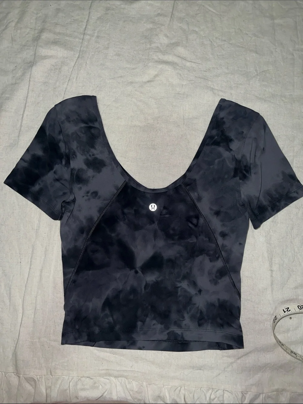 Lululemon Align T-Shirt Diamond Dye Pitch Grey Graphite Grey